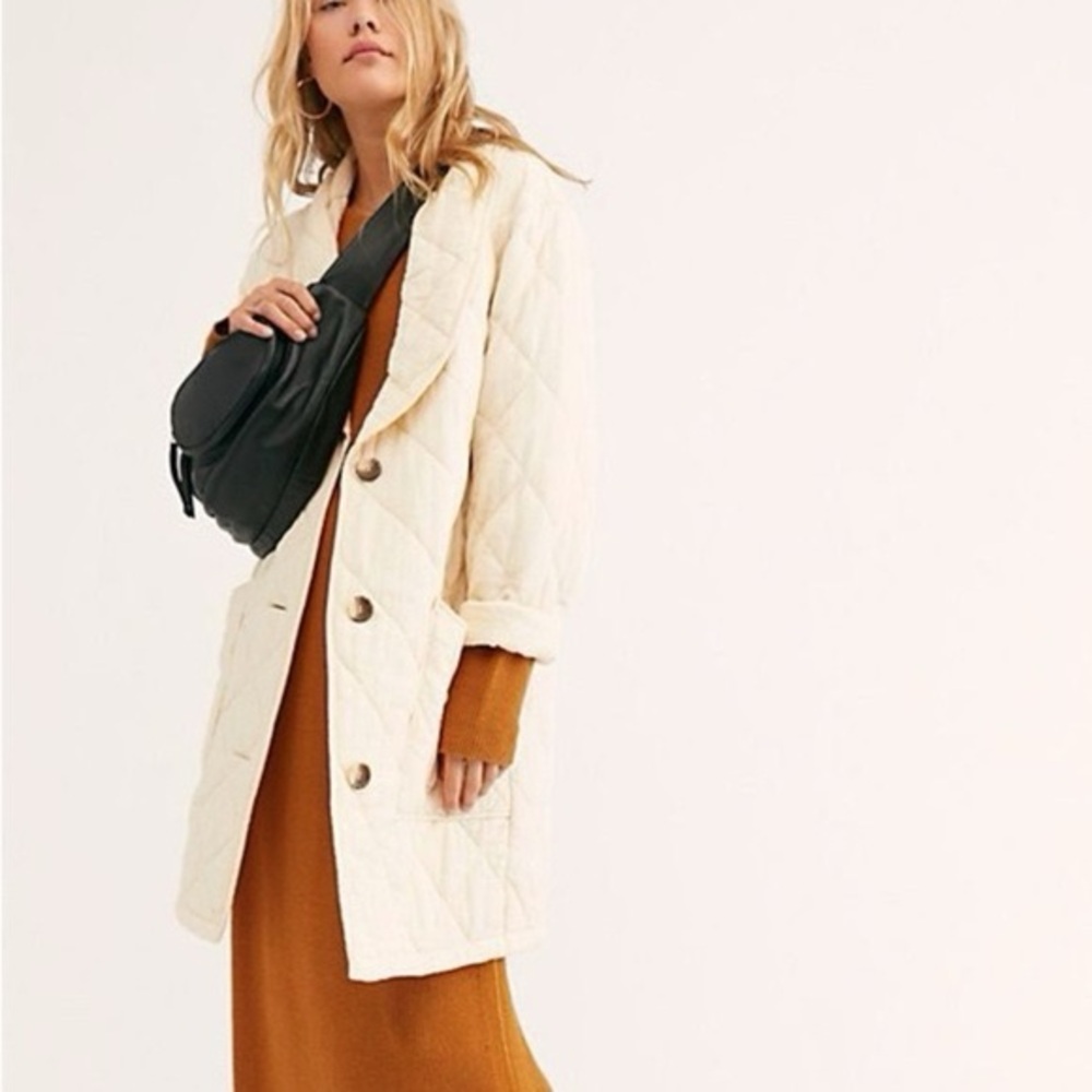 Free People Hapoy Day Dreamer‎ Jacket Ivory Jacket Medium NWOT